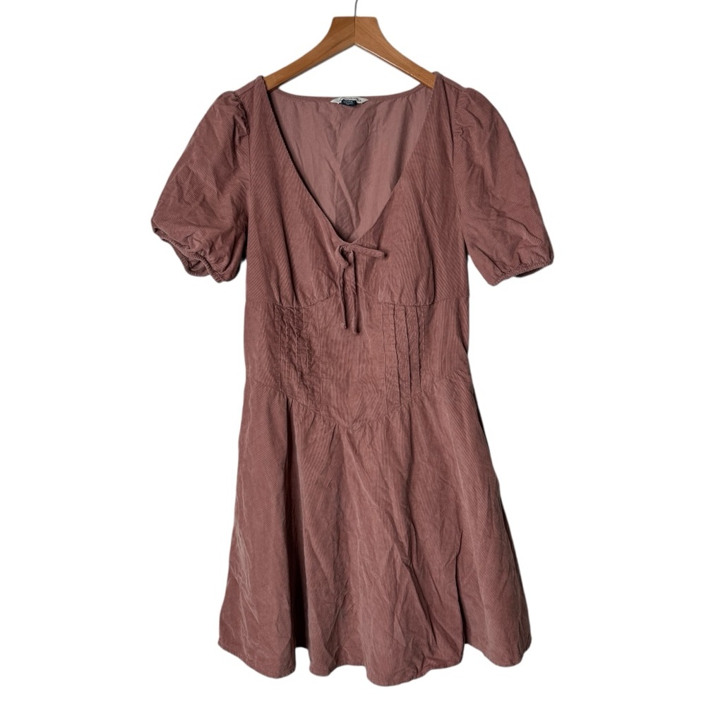 American Eagle V-Neck Corduroy Mini Dress‎ in Just Rosey Womens Medium